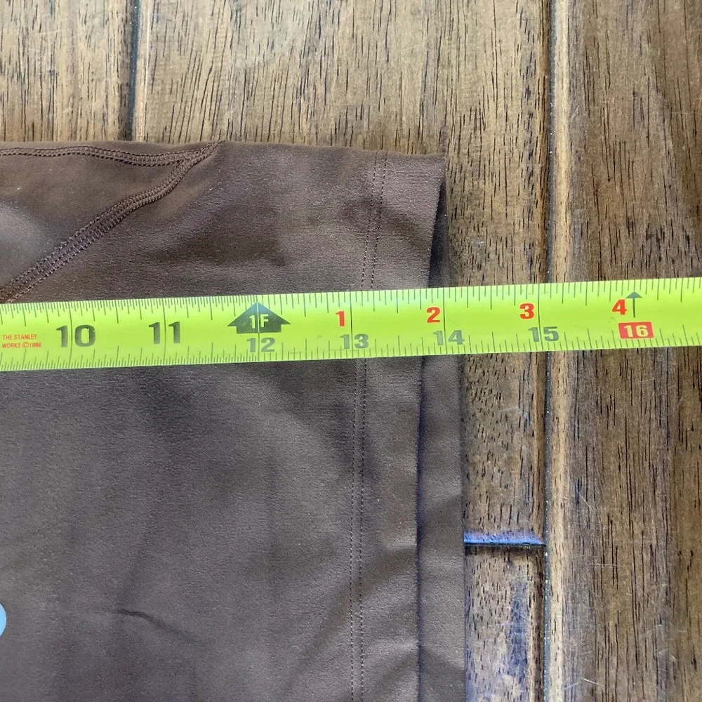 lululemon Align Tank Brown Cropped Built-In Bra V-Neck Sleeveless Size 2